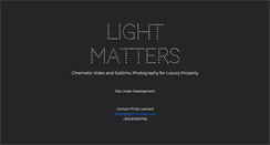 Desktop Screenshot of light-matters.com
