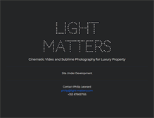Tablet Screenshot of light-matters.com